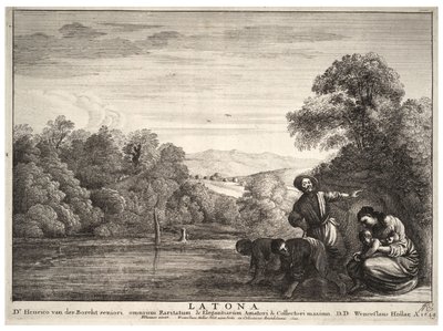 Latona od Wenceslaus Hollar